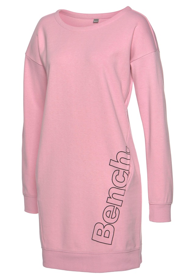 Bench. Loungewear Sweatkleid Eingrifftaschen mit seitlichem Logoprint, Loungewear