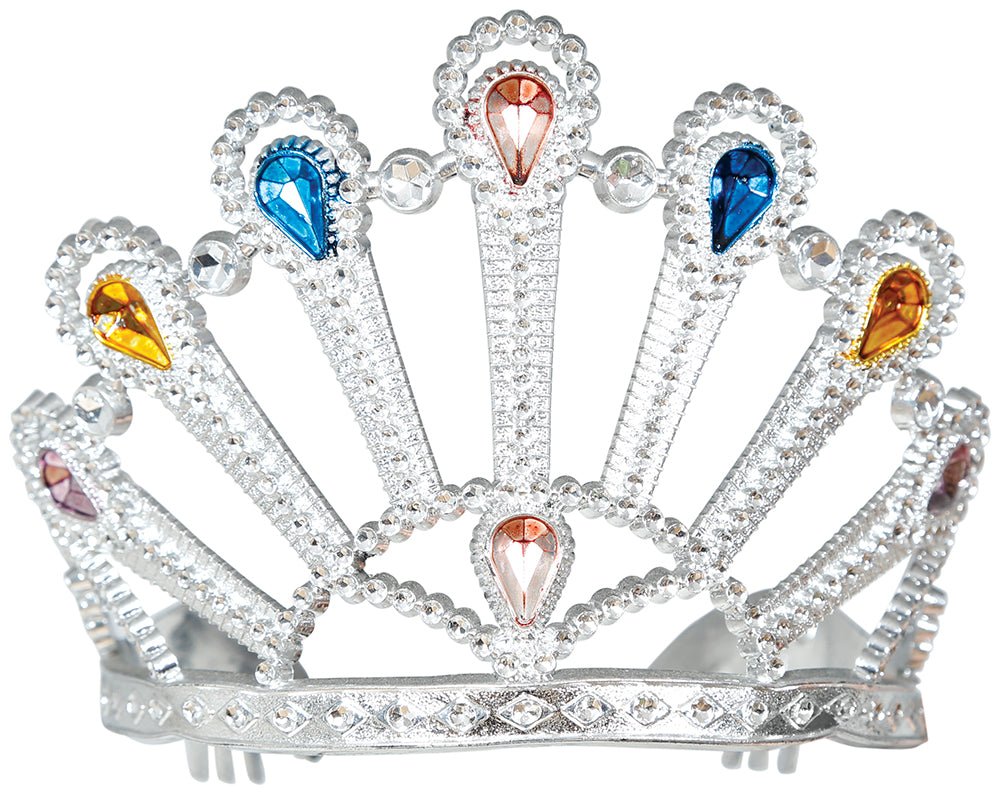 Zilveren Tiara Met Edelstenen