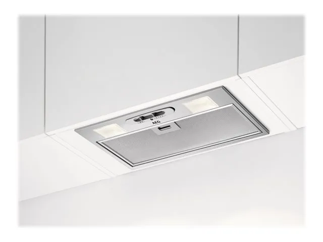AEG DGB3523S - Hætte - tag - Niche - bredde: 49.6 cm - dybde: 26.1 cm - udtrækning og recirkulation (-) - grå