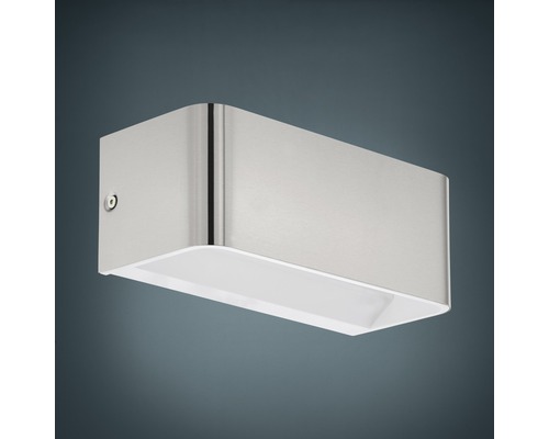 LED wandlamp 1100 lm 3000 K HxL 8x20 cm Sania nikkel/mat