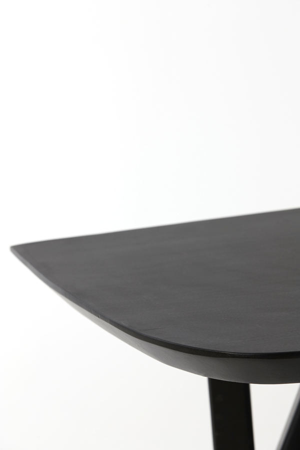 Console acacia wood matt black