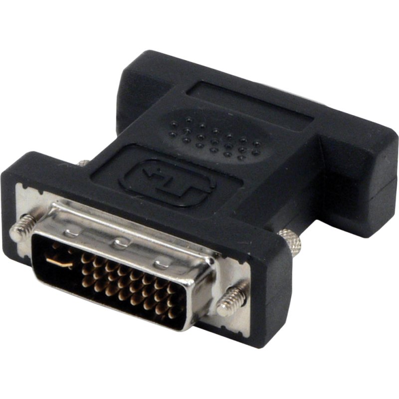 MCL Adaptateurs DVI-I vers HD15 (VGA)DVI-I Male / HD15 Femelle VGA (D-Sub) Noir