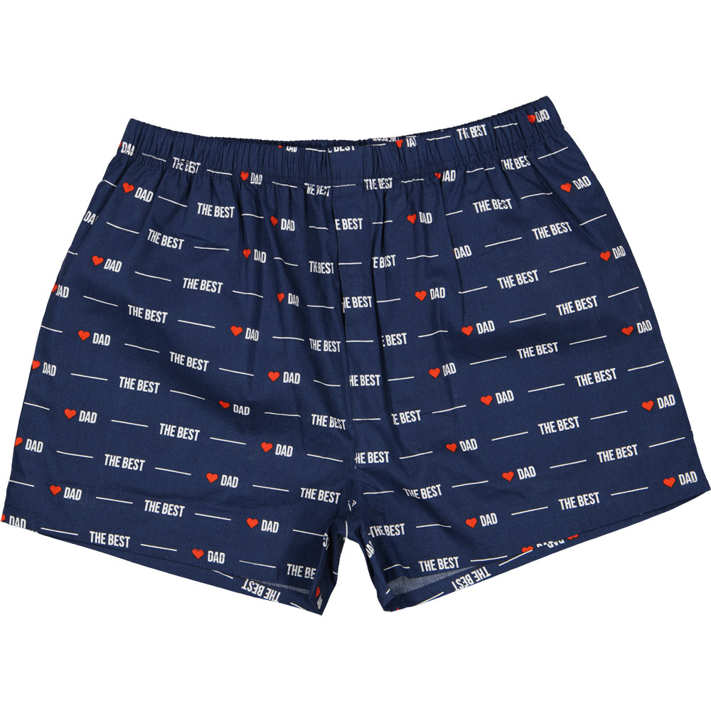 Heren geweven boxer best dad Navy kopen? Goed en goedkoop