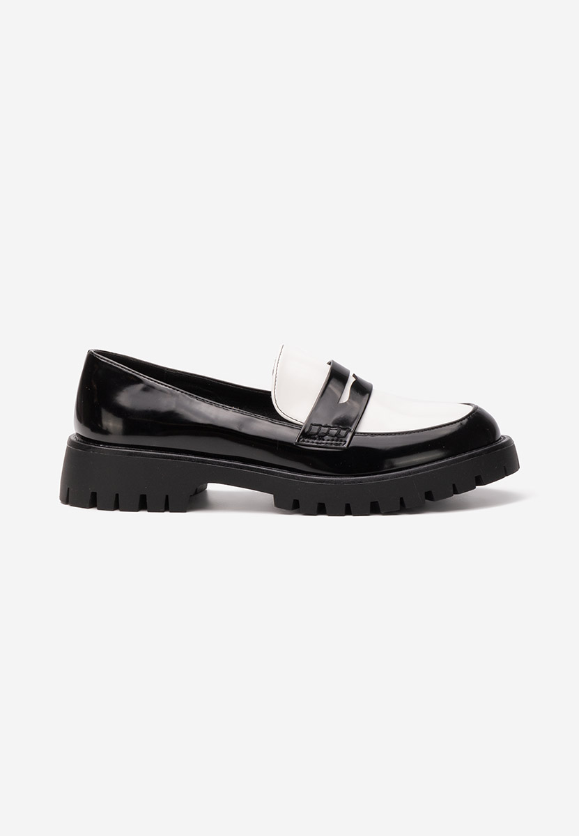 Mocassins pour femme vernis noirs Josefa