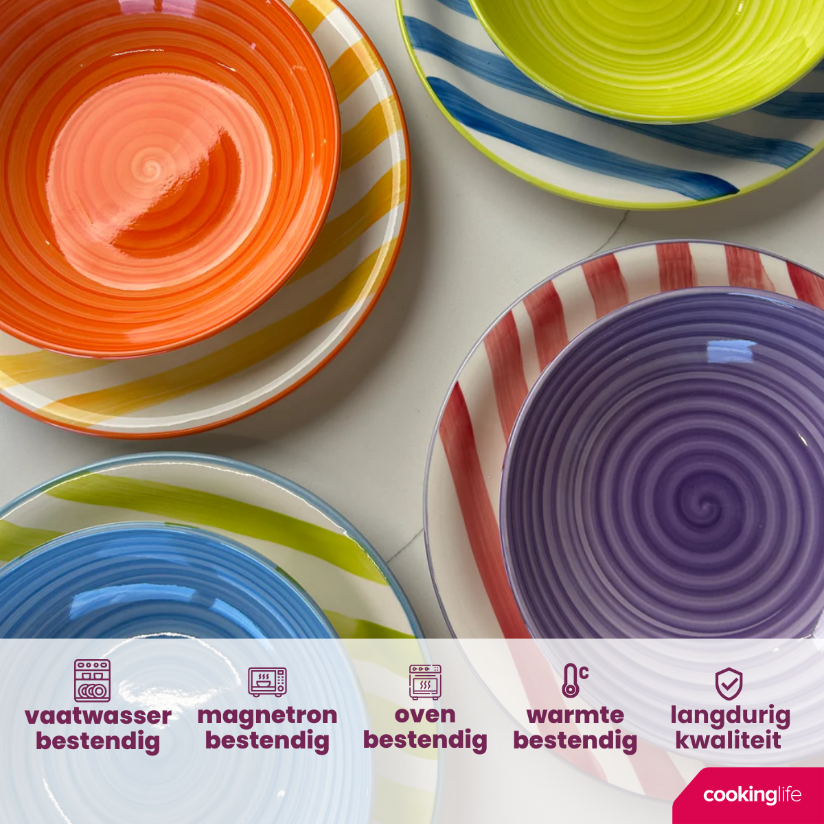 Cookinglife Mokken Summer Vibes 340 ml - 6 stuks