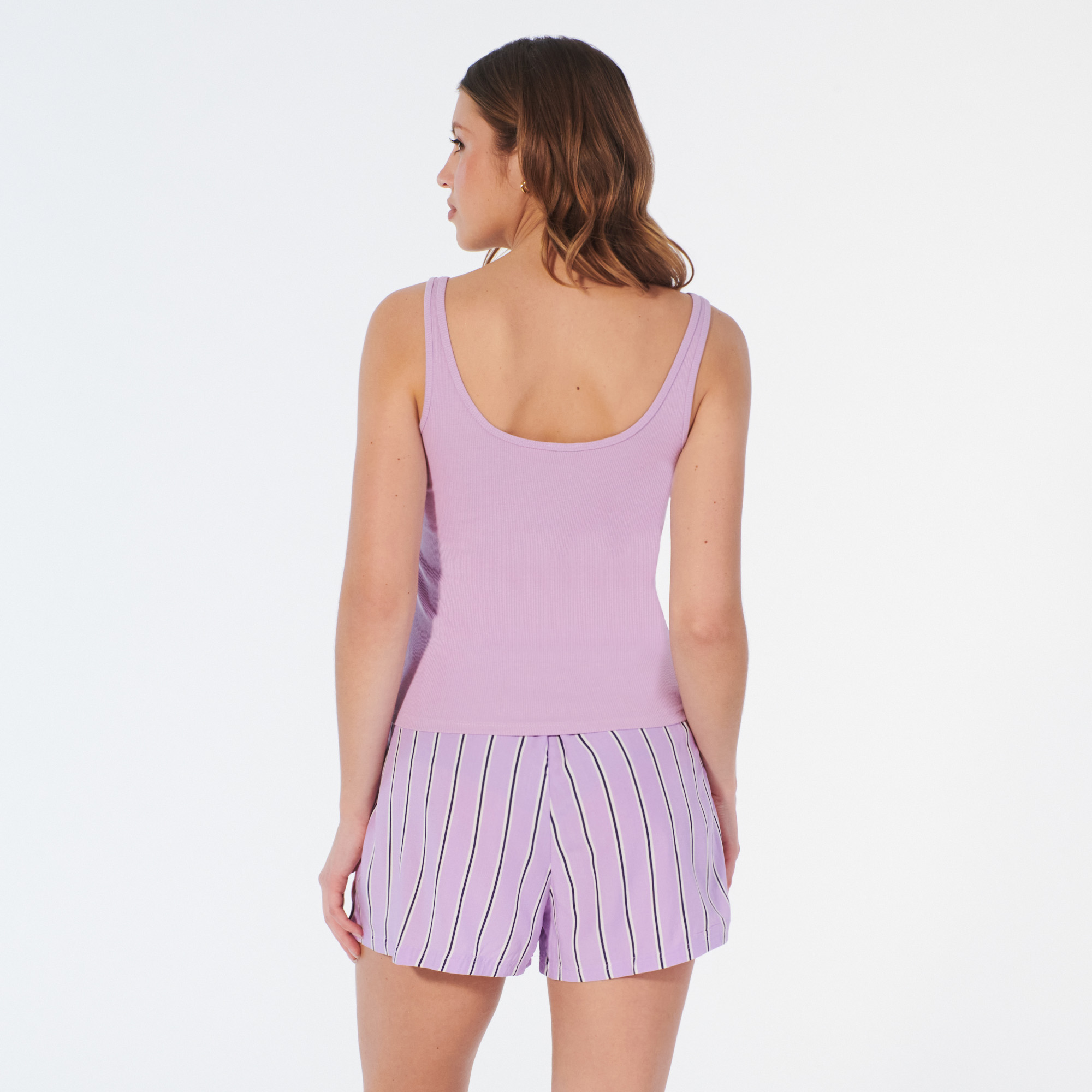 Short de pyjama à rayures