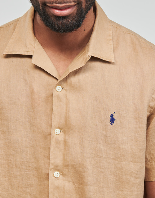 Polo Ralph Lauren - CHEMISE COUPE DROITE EN LIN Camel / Kaki