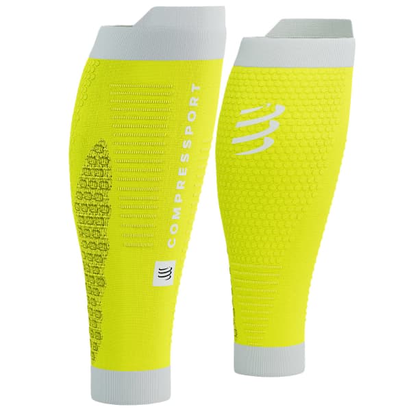 Manchon de compression COMPRESSPORT R2 3.0 SAFETY YELLOW/WHITE