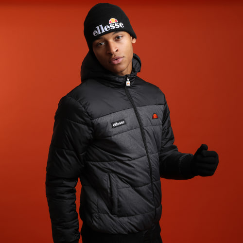 Doudoune Capuche Brenta SHK07395 Noir Gris Chiné