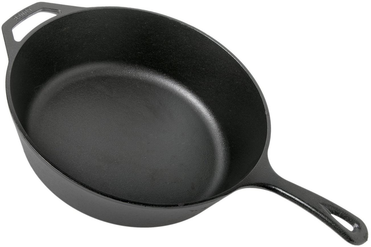 Lodge Cast Iron Deep Skillet diepe koekenpan L10DSK3, inhoud ca. 4,7 L