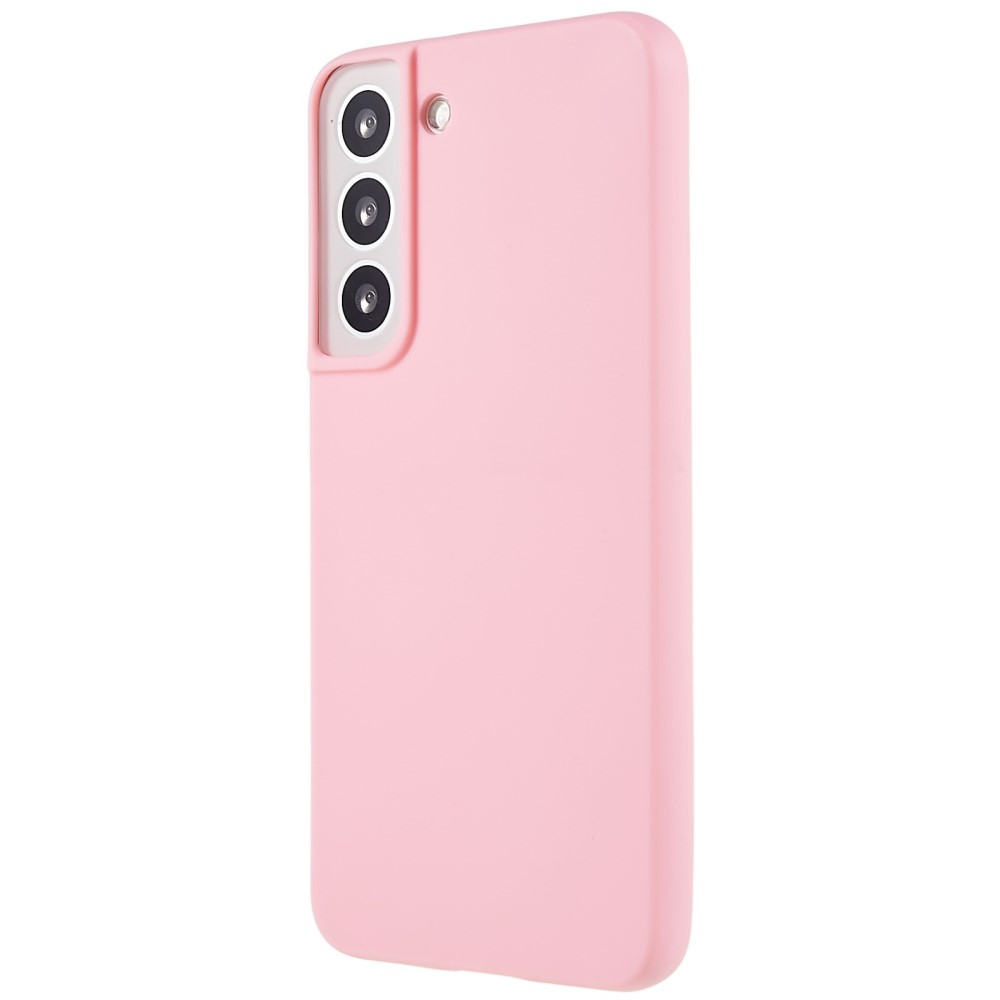 Samsung Galaxy S22 5G Gummi Case Hülle mit Kameraschutz - Rosa (Matt)