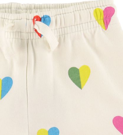 Stella McCartney Kids Sweatshorts - Weiß m. Herzen