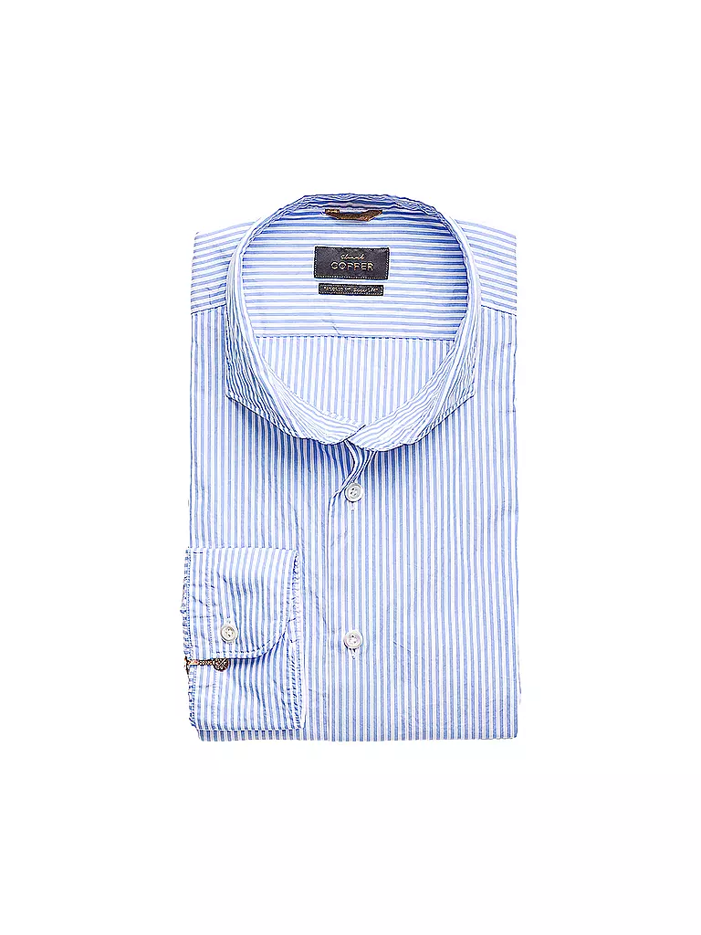EDWARD COPPER Hemd Tailored Fit hellblau