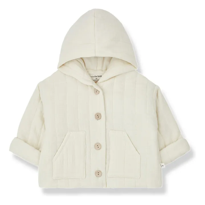 1+ in the family Veste Capuche Domenico Mousseline | Ecru