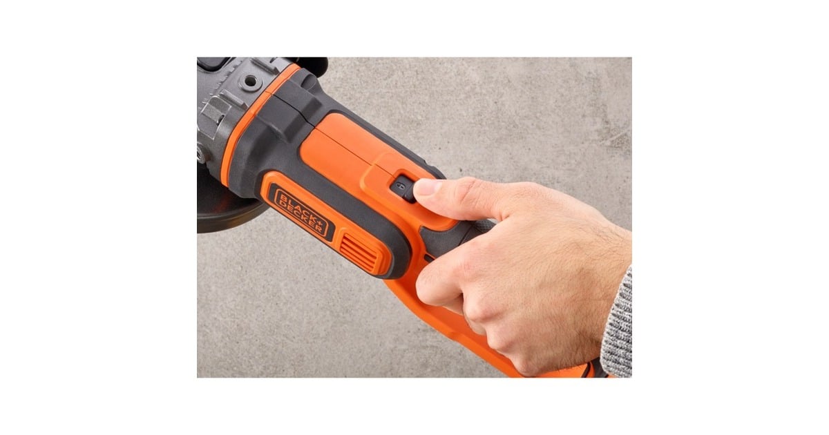 BLACK+DECKERHaakse slijper 18V 125 mm BCG720N  (Oranje/zwart, Accu en oplader niet inbegrepen)
