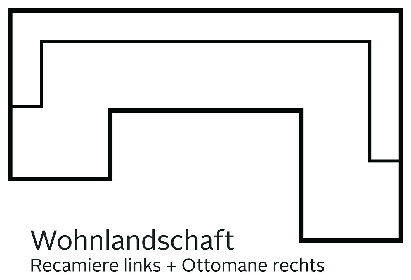 DOMO collection Wohnlandschaft »Santana mit viel Platz, komfortabel, moderner Fuss, bequeme Armlehne« wahlweise mit Bettfunktion, U-Form