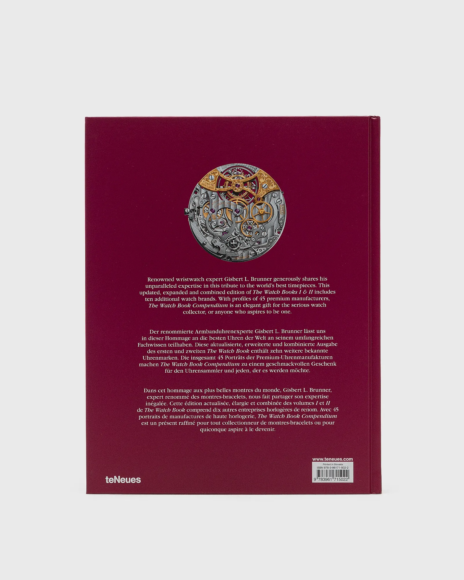 teNeues “The Watch Book Compendium - Revised Edition” by Gisbert L. Brunner