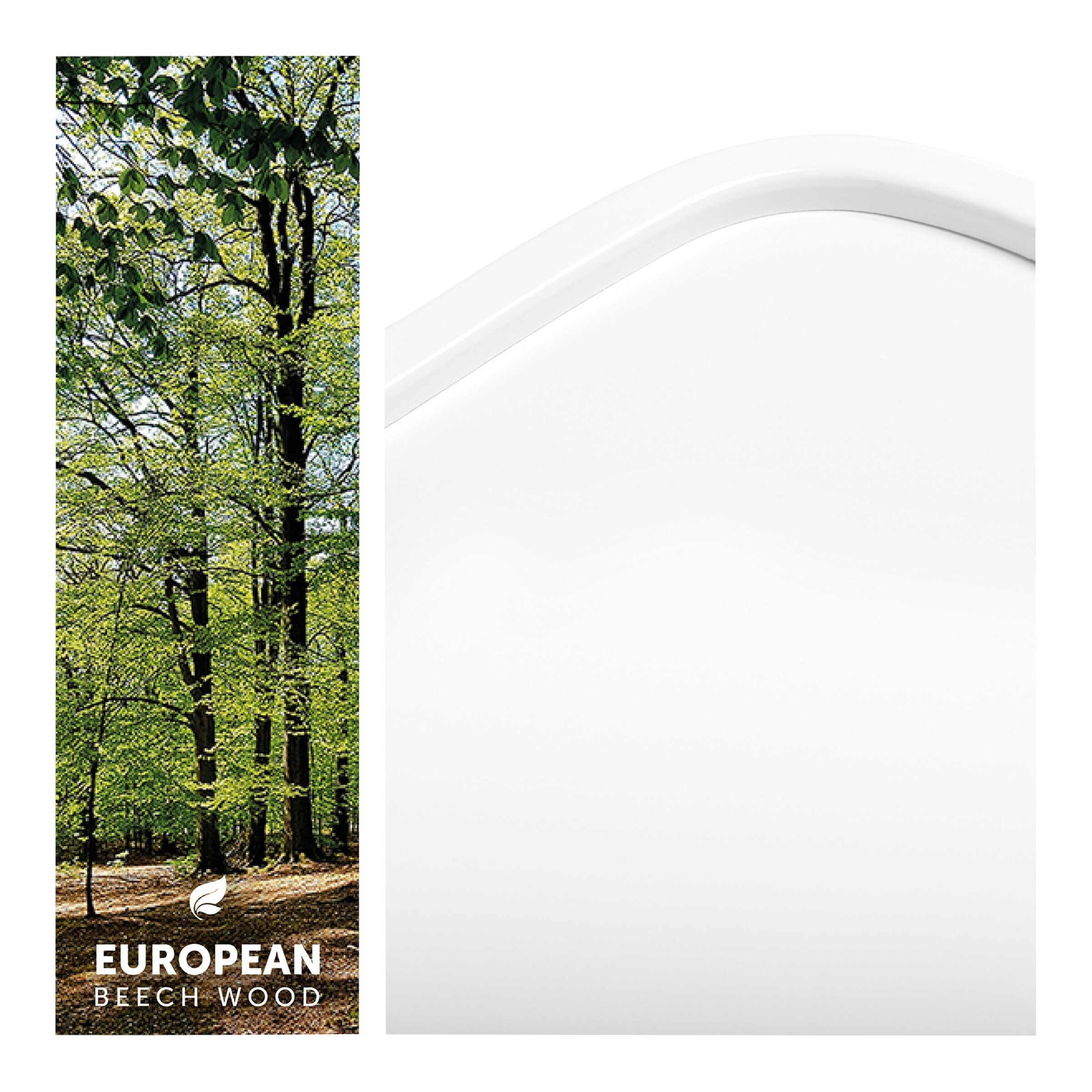 Hauck Hochstuhltisch Alpha Wooden Tray White