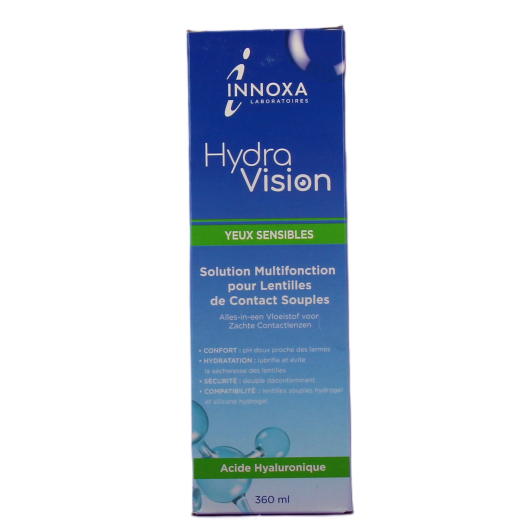 Innoxa Hydravision solution d'entretien lentilles souples