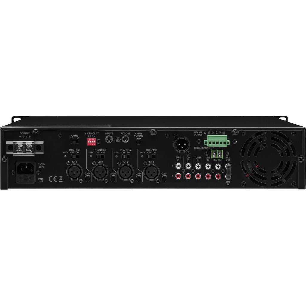 Monacor PA-924 mono mixing versterker 240W
