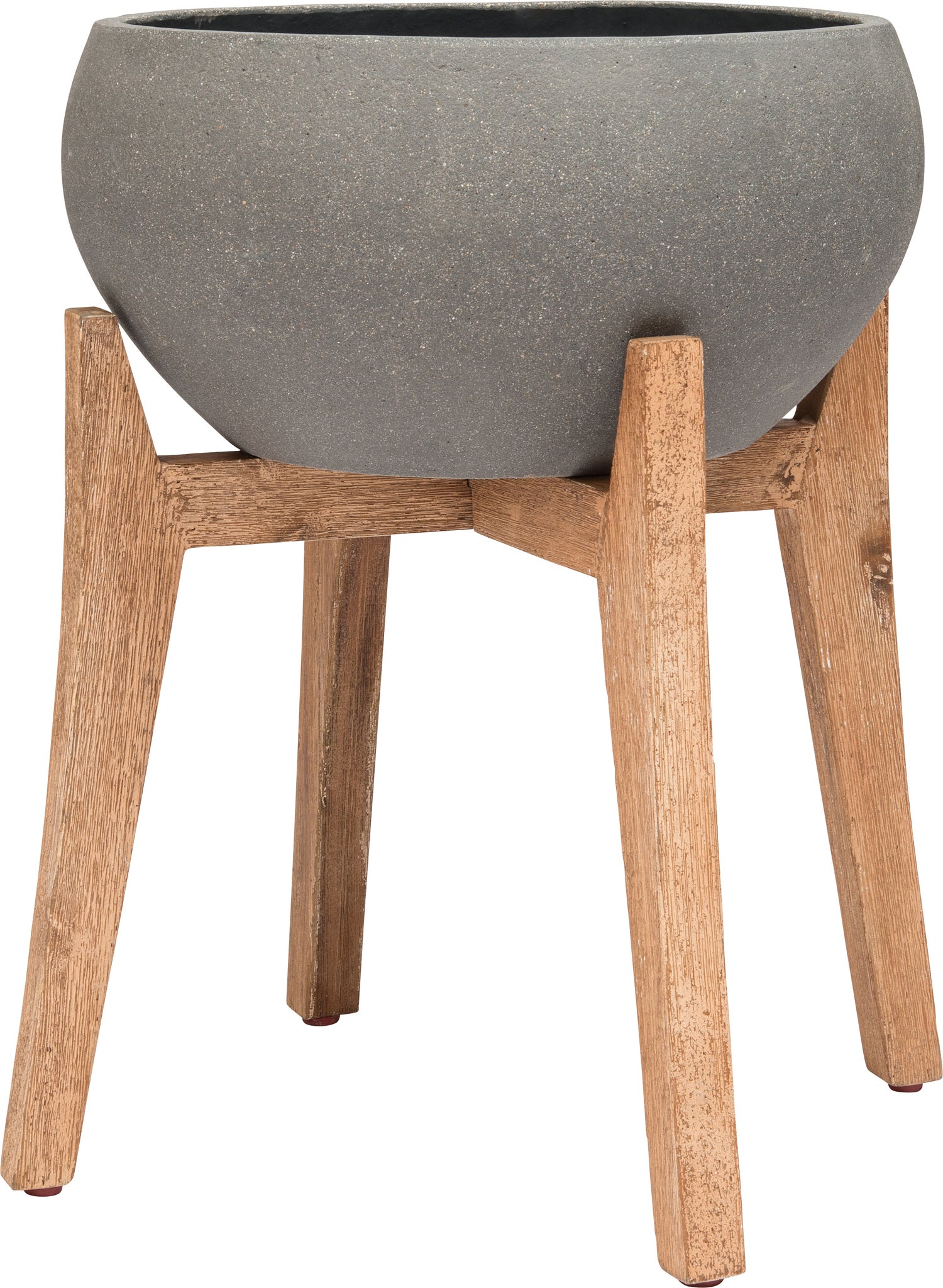 Intratuin bloempot met standaard Sabine grijs D 47 H 53,5 cm