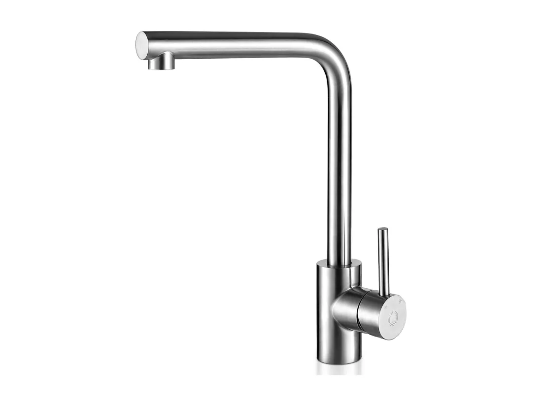 Cecipa max Mitigeur de Cuisine en Inox Brossé - Robinet de Evier Monocommande - Robinet Eau Froide et Chaude avec Mousseur Démontable,EU Modèle