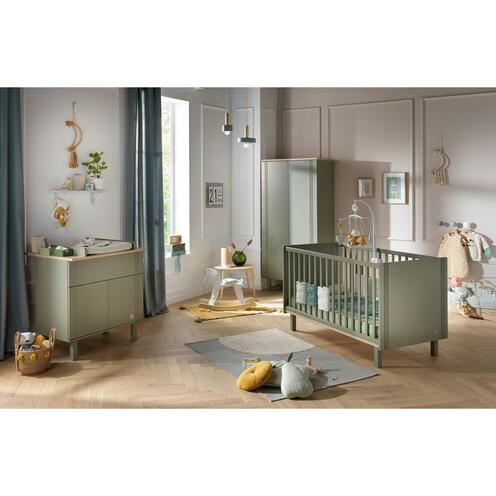 Lit bébé 70x140 ELEONORE Kaki - SAUTHON