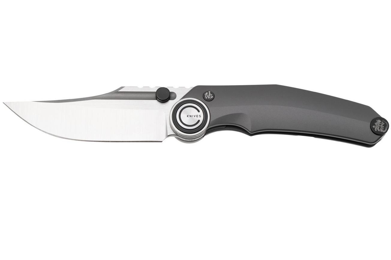 NOC Knives Dragon Ball MT-3501 Satin M390, Grey Titanium, zakmes