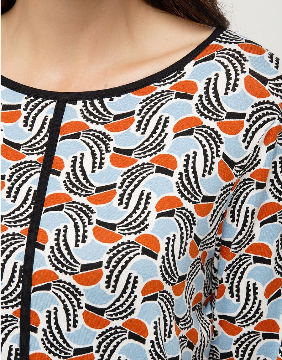 T-shirt fluide bleu