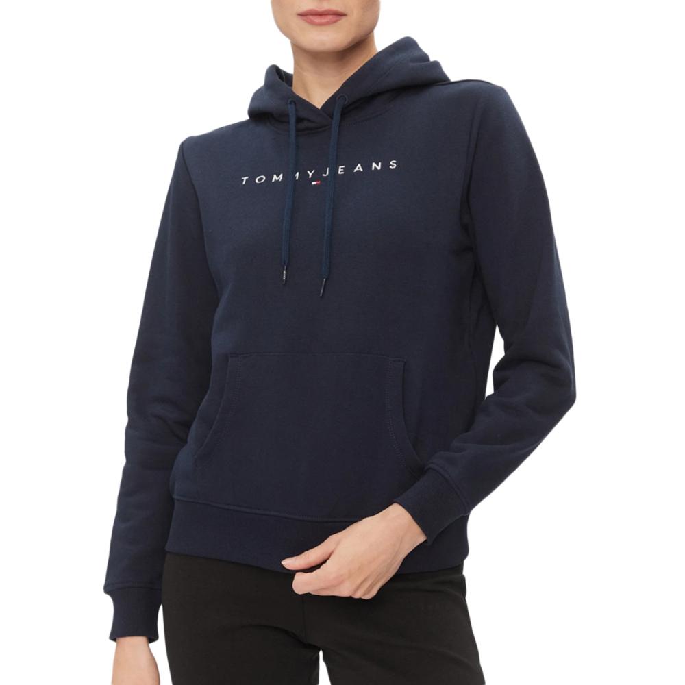 Tommy Hilfiger Sweat à Capuche Marine Femme Tommy Hilfiger Linear