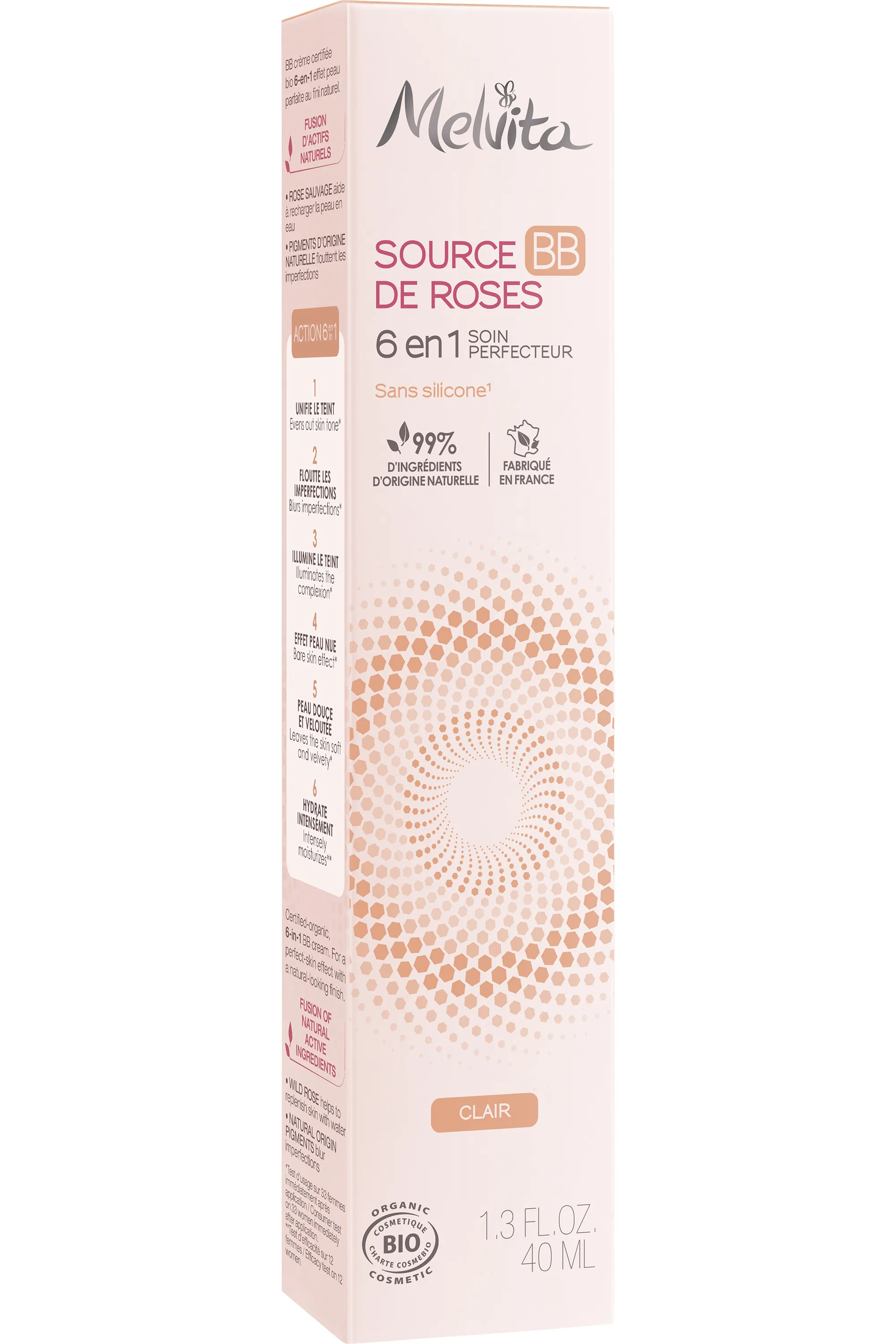 Melvita BB crème bio Source de Roses-40 ml