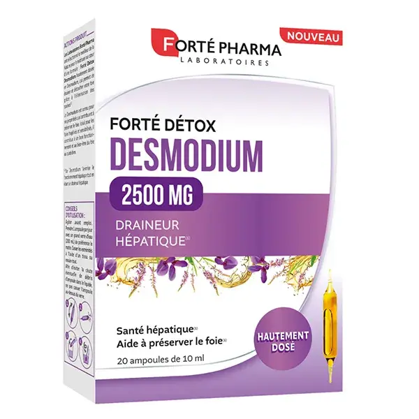 Forté Pharma FortéDétox Desmodium Fígado 2500 20 ampolas