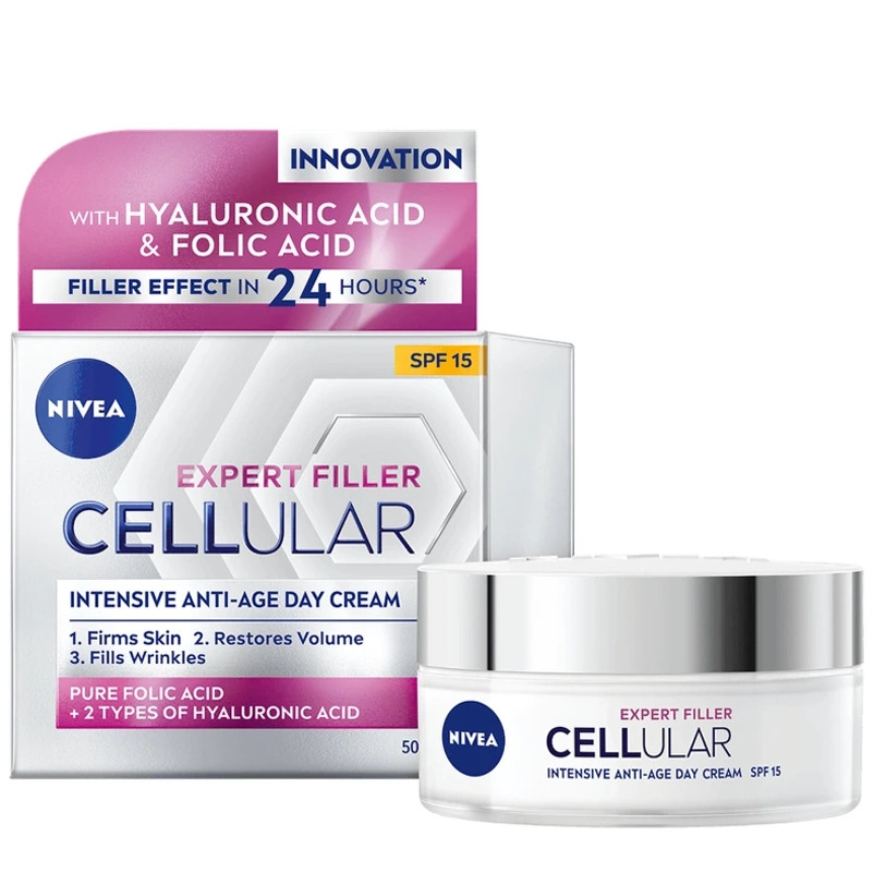 Nivea Cellular Expert Filler Anti-Age Day Cream SPF 15 - 50 ml