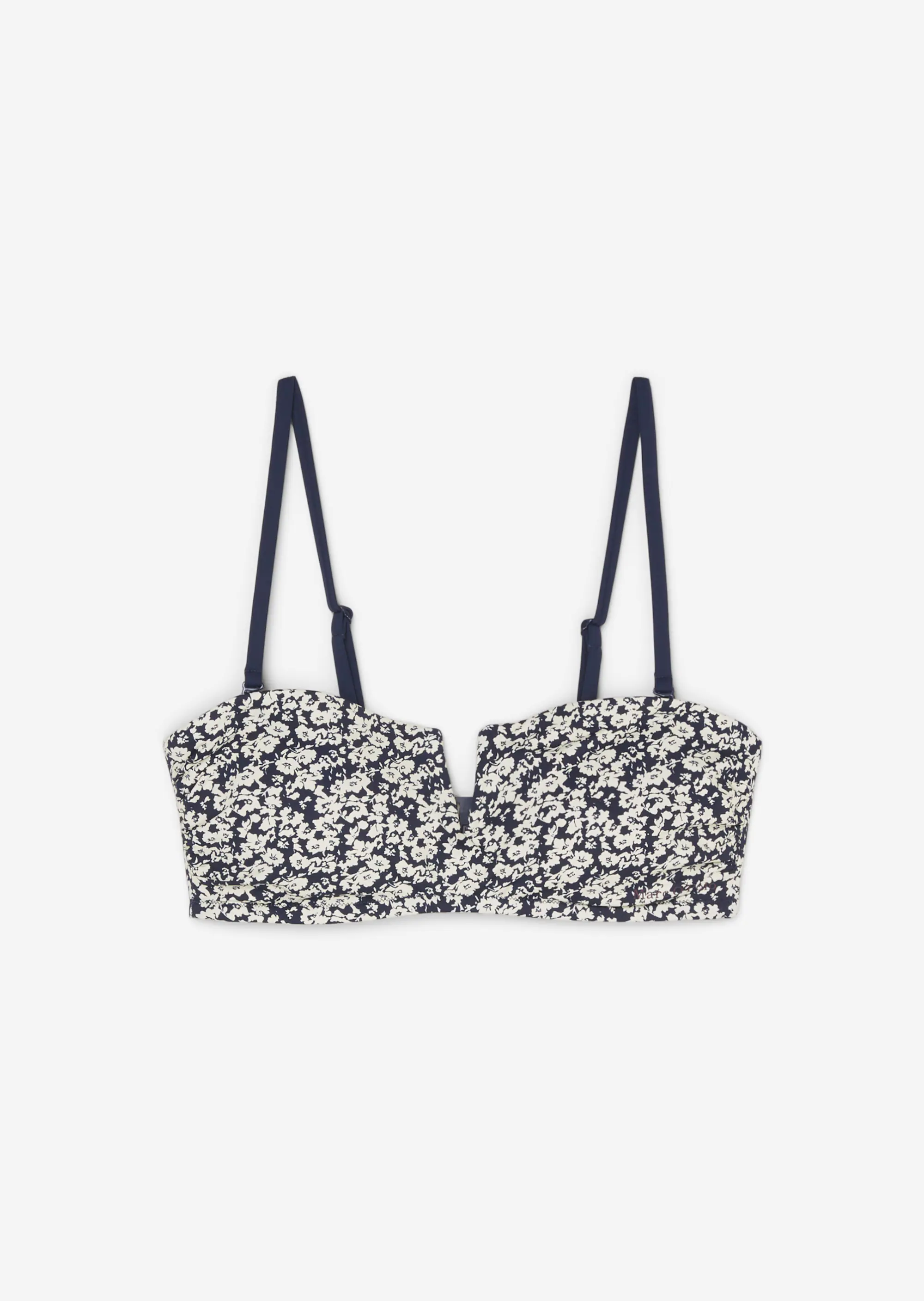 Bandeau-Bikini-Top aus recyceltem Material