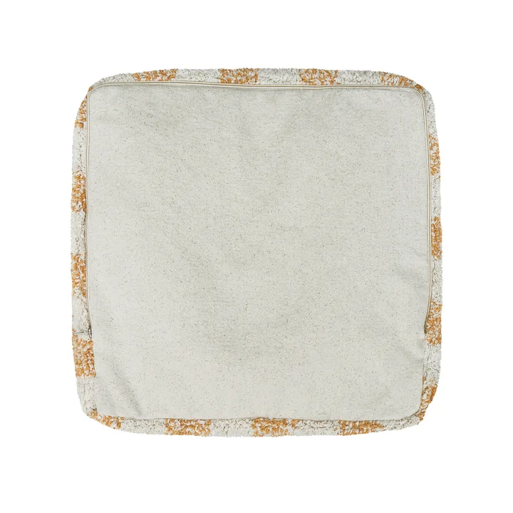 Lorena Canals - Vichy Pouf, 40 x 40 cm, honey