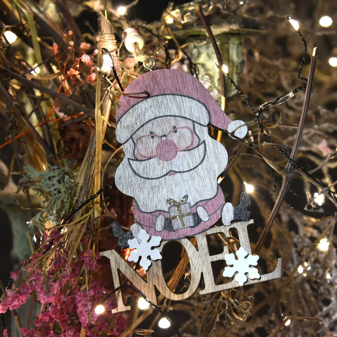 Père Noël à suspendre (H12 cm) Neil Rose