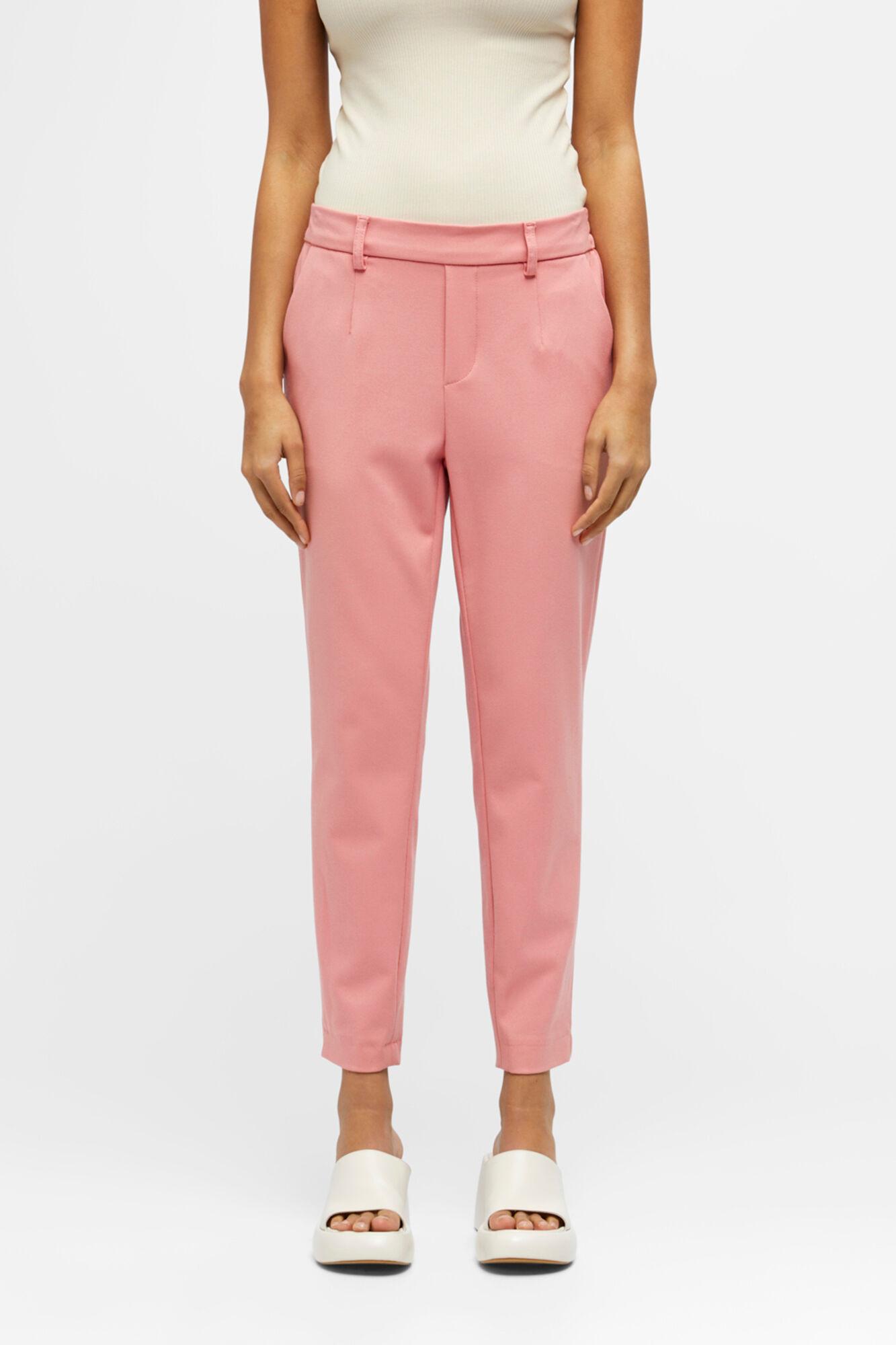 Calça reta - Rosa