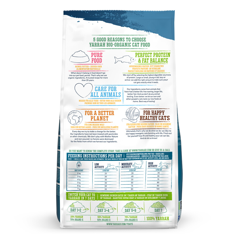 Yarrah Bio Kattenvoer Adult Vis2,4 kg