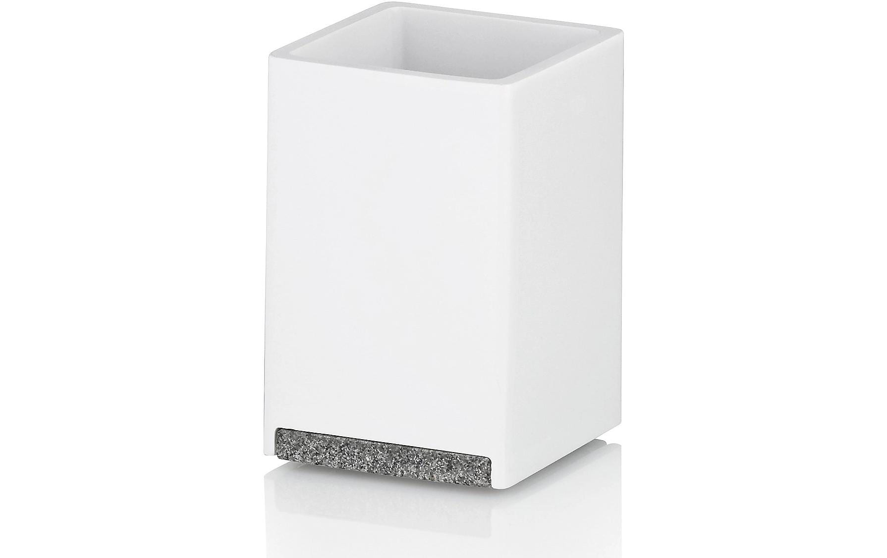 Zahnputzbecher Cube WeissZahnbürstenhalter