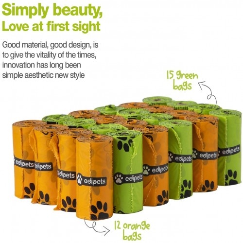 Sacos biodegradáveis para fezes Edipets, odor neutro