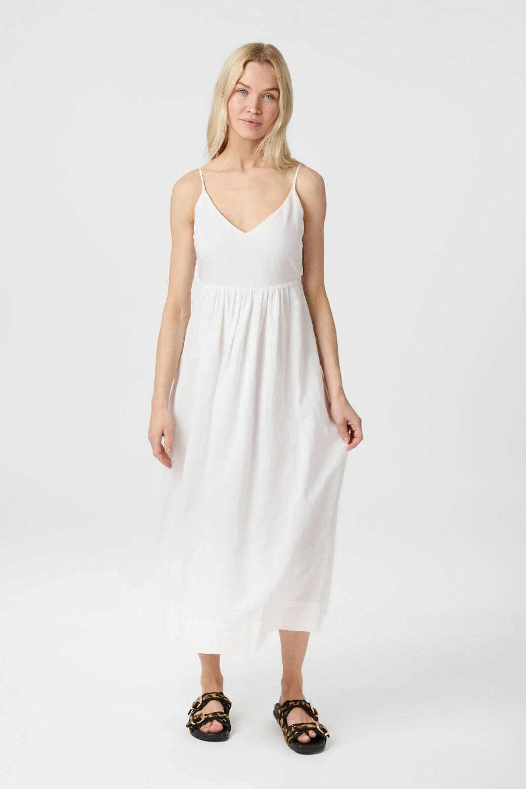Neo Noir Savani Long Linen Dress 165480