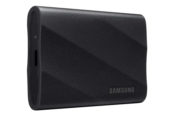 Samsung T9 MU-PG2T0B - SSD - krypteret - 2 TB - ekstern (bærbar) - USB 3.2 Gen 2x2 (USB-C stikforbindelse) - 256-bit AES - sort