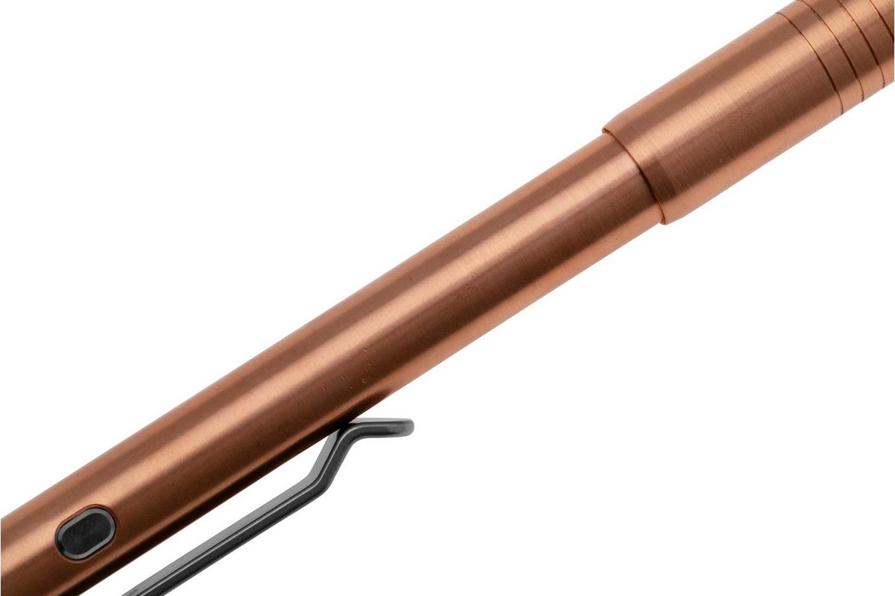 Big Idea Design Dual Side Click Pen DSC-CO Copper, auto adjusting everyday carry pen