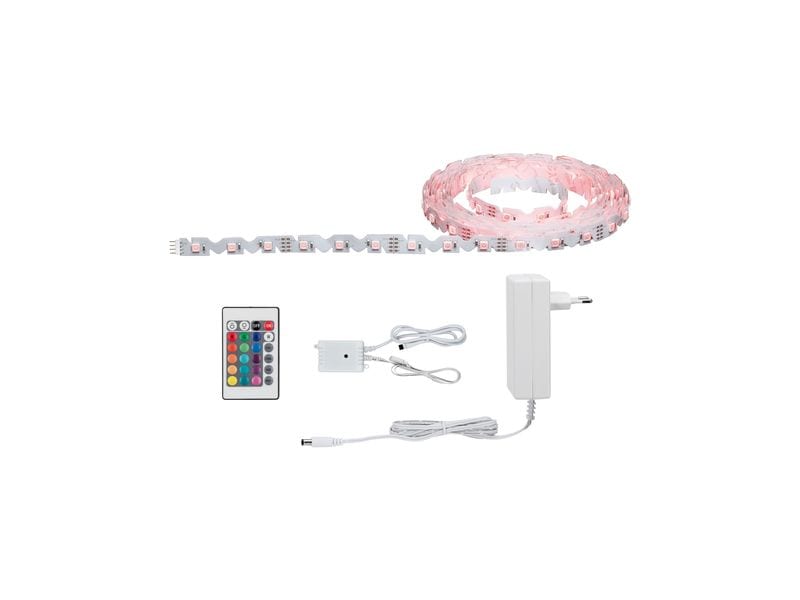 Paulmann LED-Stripe FlexLED 3D RGB, 5 m Basisset LED-Band zur Erstellung von Leuchtmotiven
