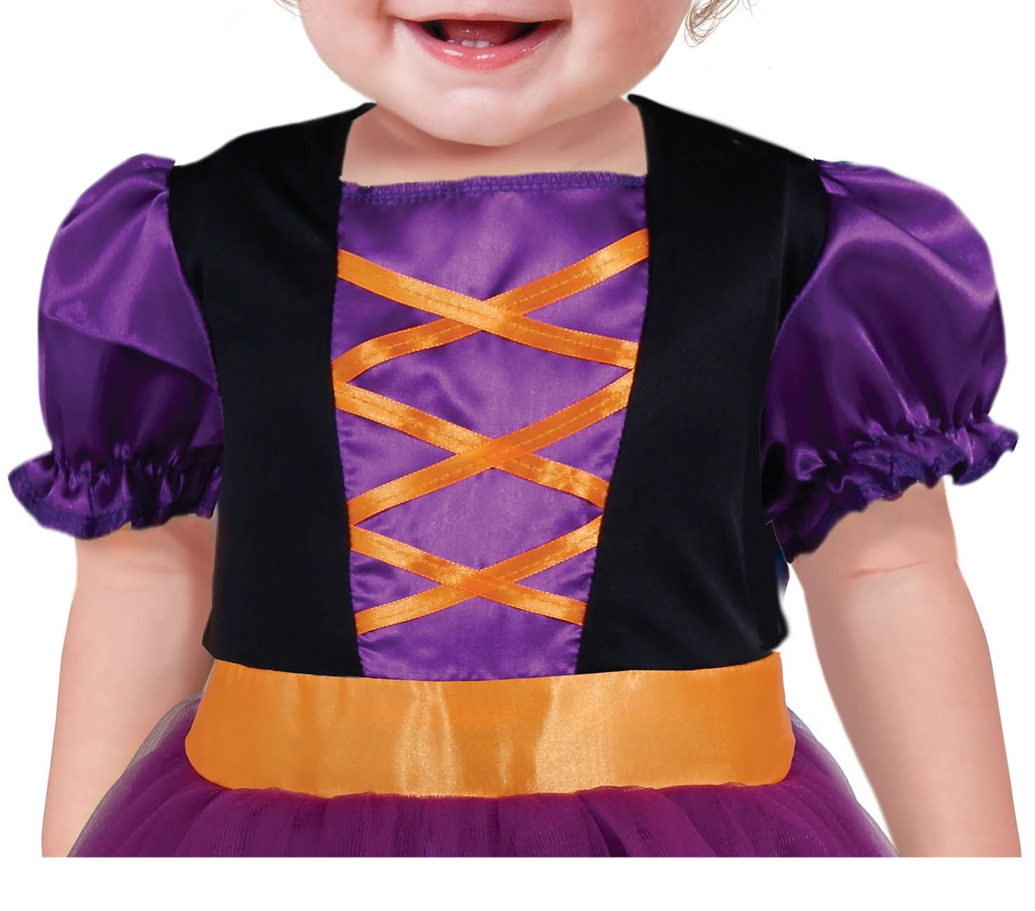 Halloween Kostuum Baby Heks Paars/Oranje