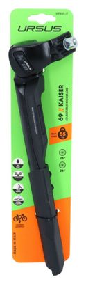 BEQUILLE VELO LATERALE URSUS KAISER NOIRE 26-28  REGLABLE RENFORCE - SUPPORT 55Kgs (LIVRE SUR CARTE)