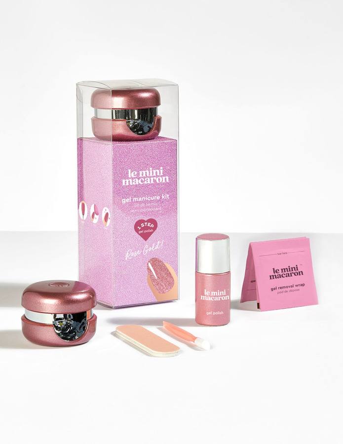 Le Mini Macaron Manicure Kit Rose Gold