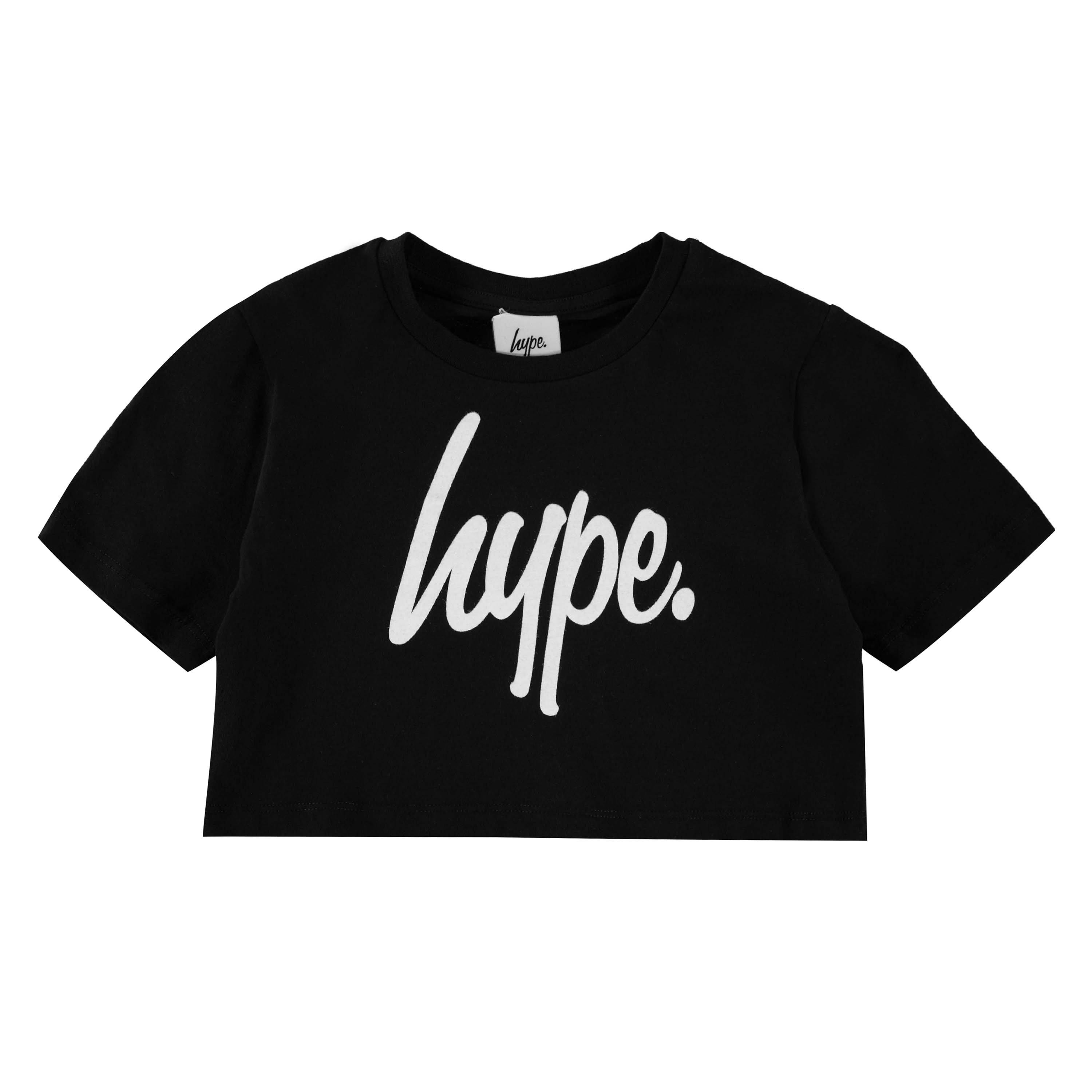 Hype Script Kids Crop T Shirt