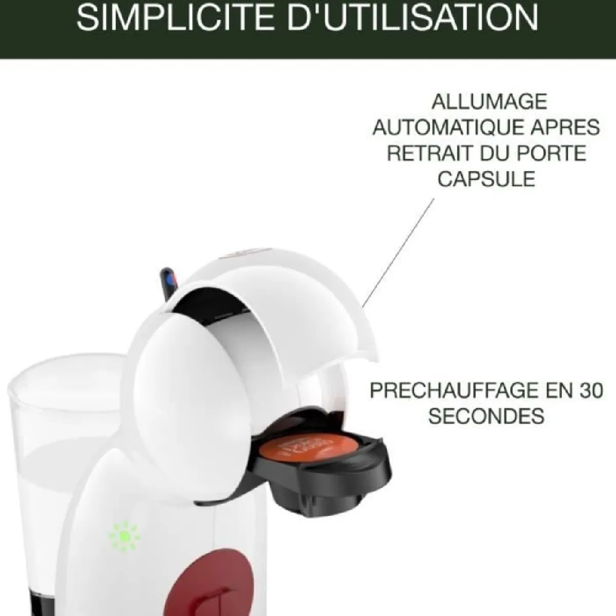 Krups Piccolo XS YY4204FD - Blanc