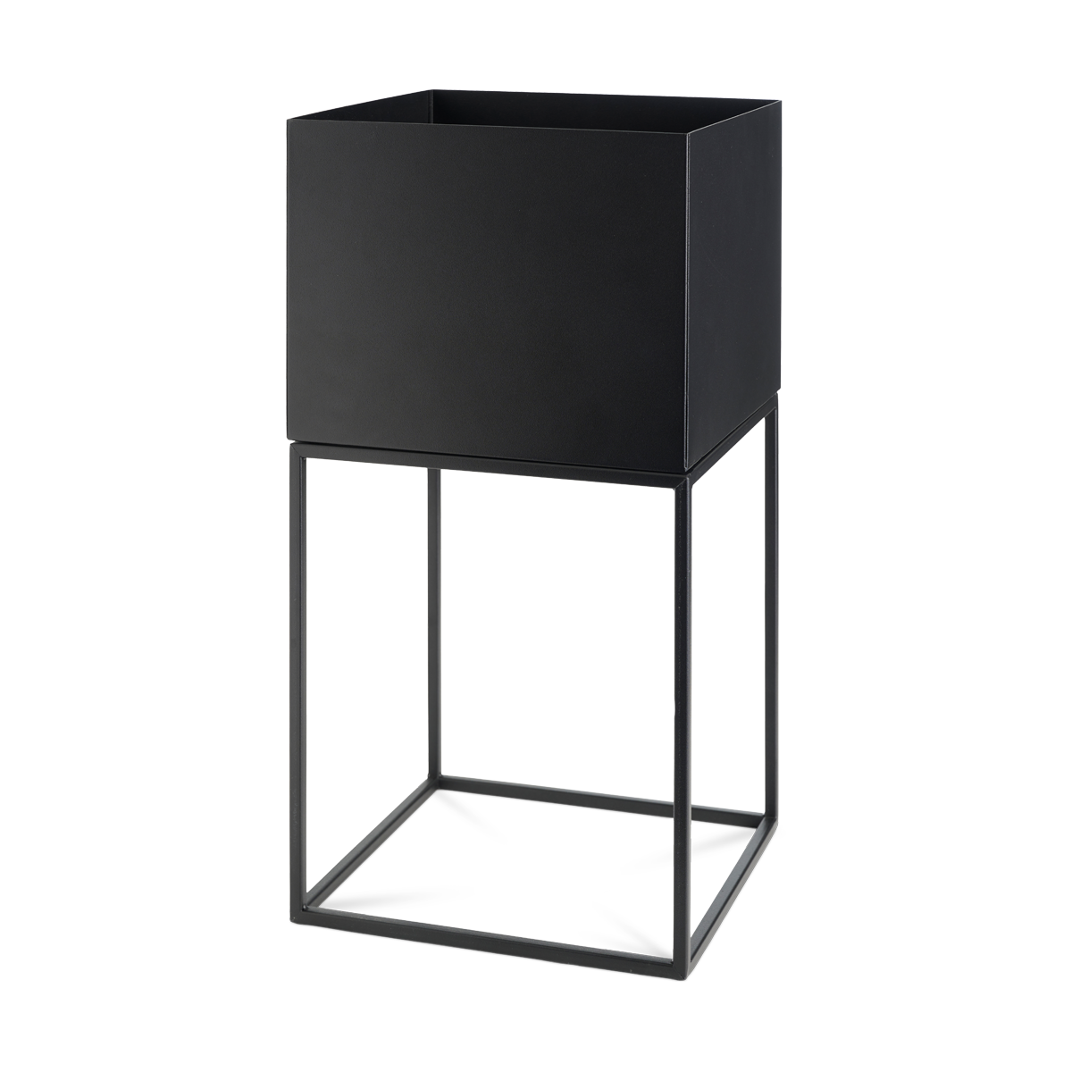 Plantenbak Xam metaal Xam staande metalen plantenbak zwart- 28 x 55 cm
